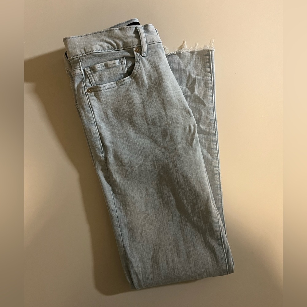 Cropped Flare Express White-wash Jeans